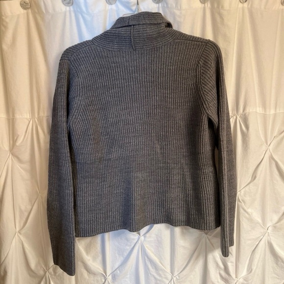 Gray Ribbed Cardigan - Picture 3 of 3